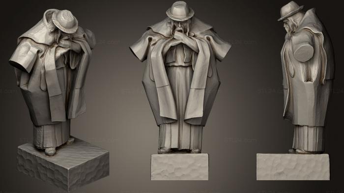 Статуэтки люди (Венгерская статуя 2, STKH_0107) 3D модель для ЧПУ станка